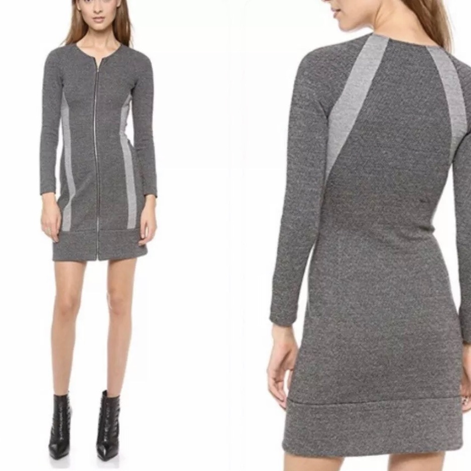 Theory Wool Blend Sweater Dress Chayenne Cityscape